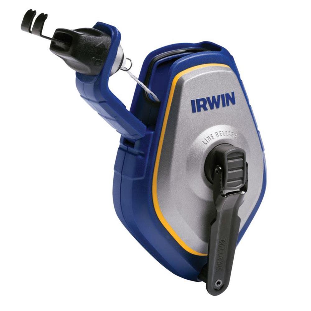 Irwin Spindel Pro Chalk Reel with Blue Chalk - Flockneti