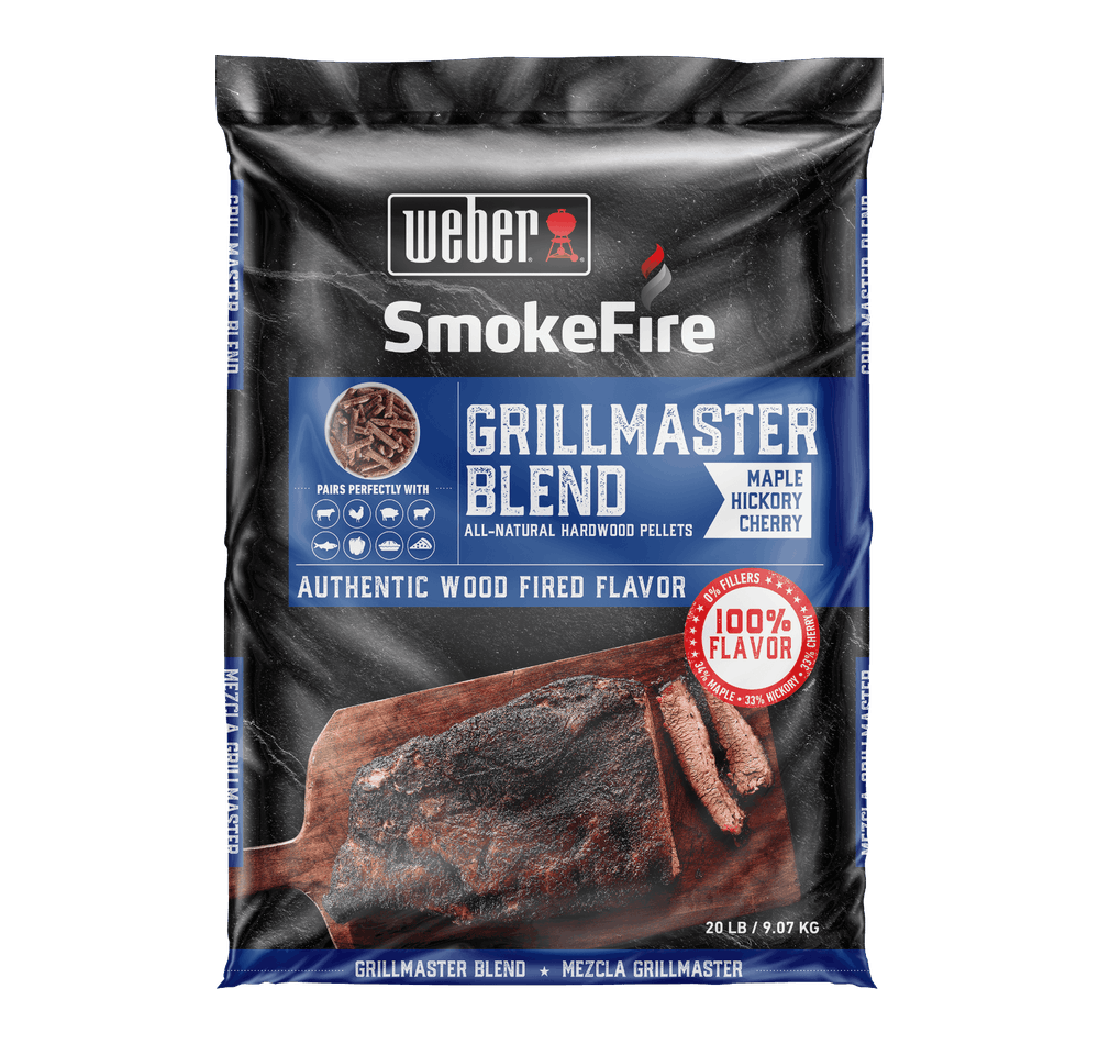 Weber 20 Lb Grillmaster Blend All-Natural Hardwood Pellets - Flockneti