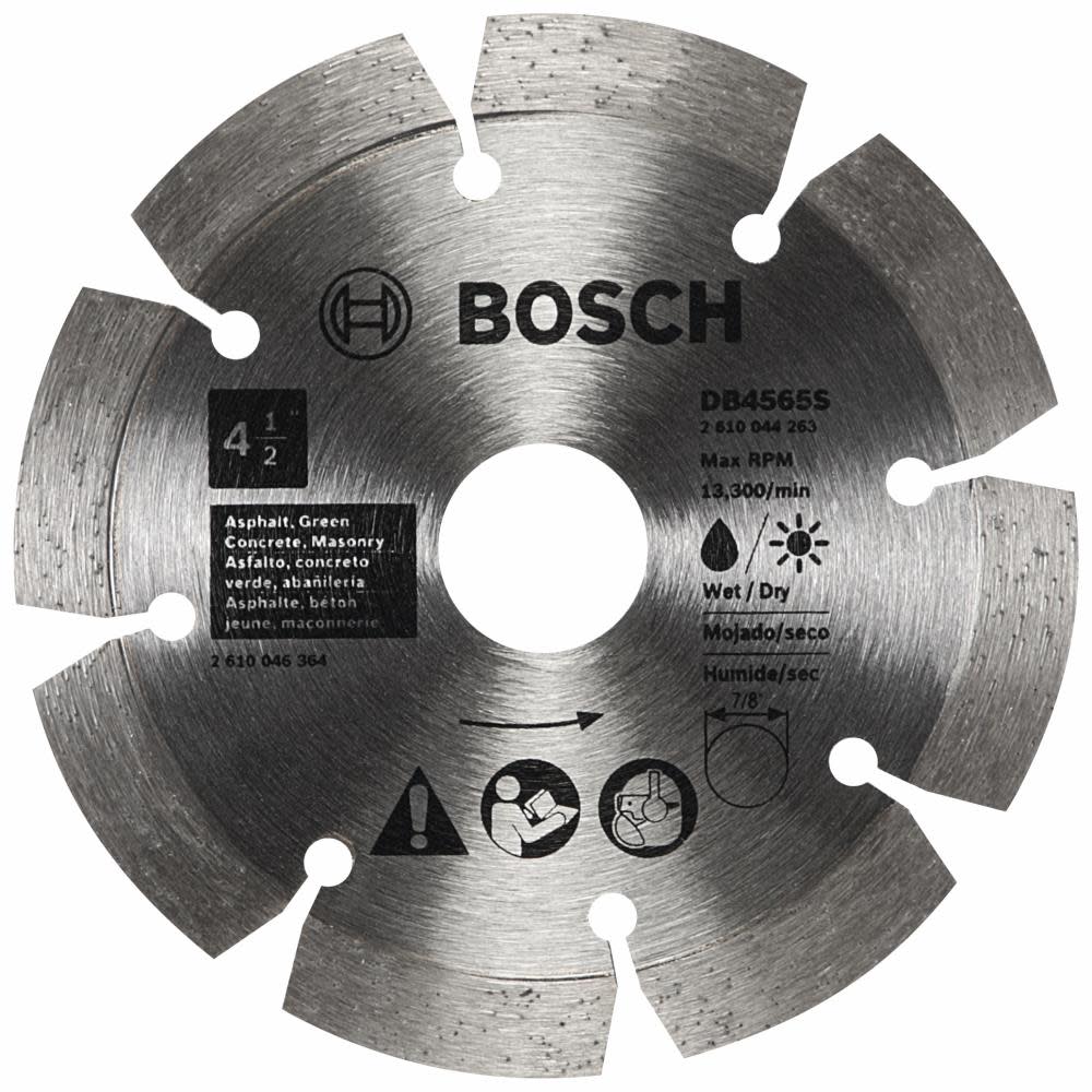 Bosch 4 1/2″ Standard Segmented Rim Diamond Blade for Soft Materials - Flockneti
