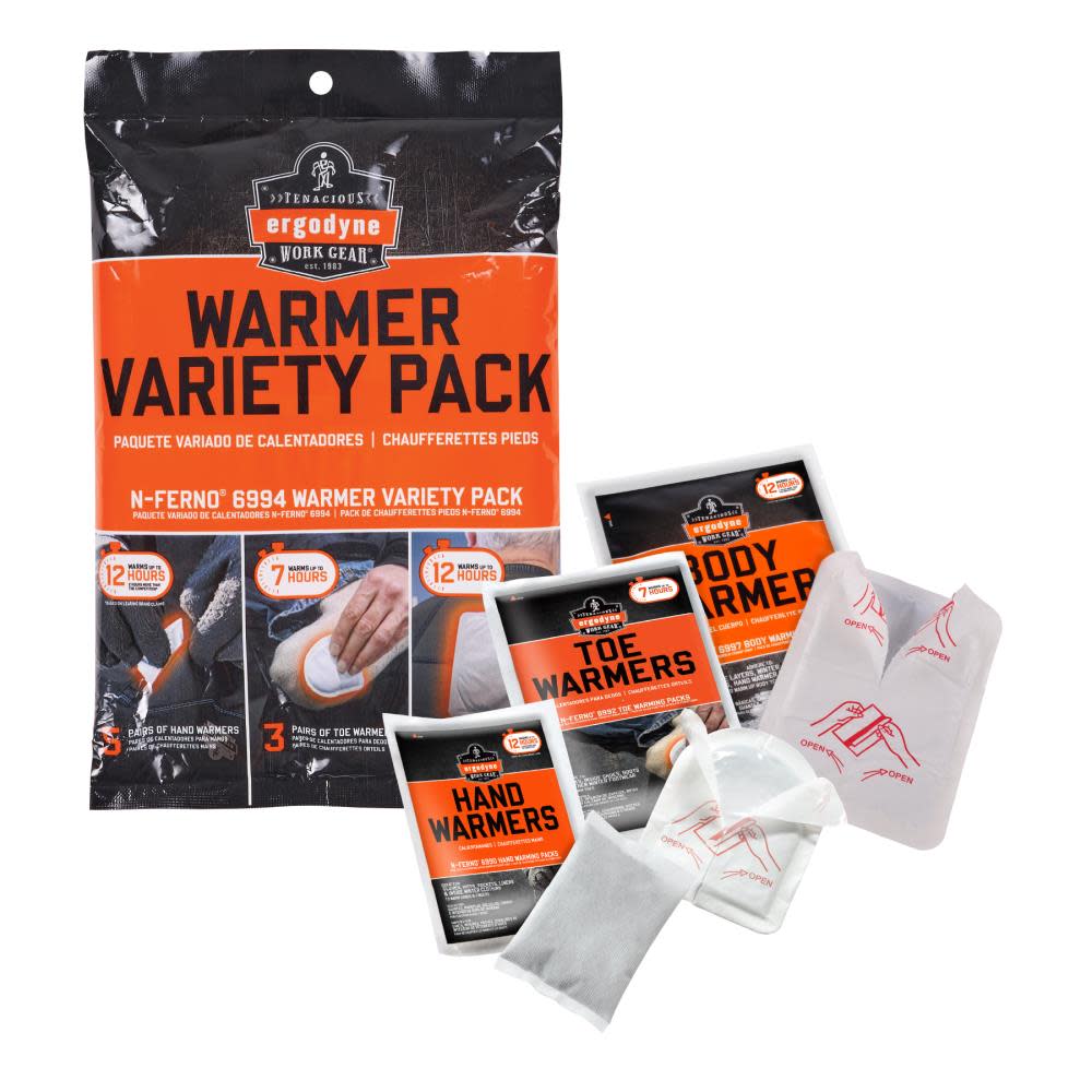 Ergodyne N-Ferno 6994 White Warming Variety Pack - Flockneti