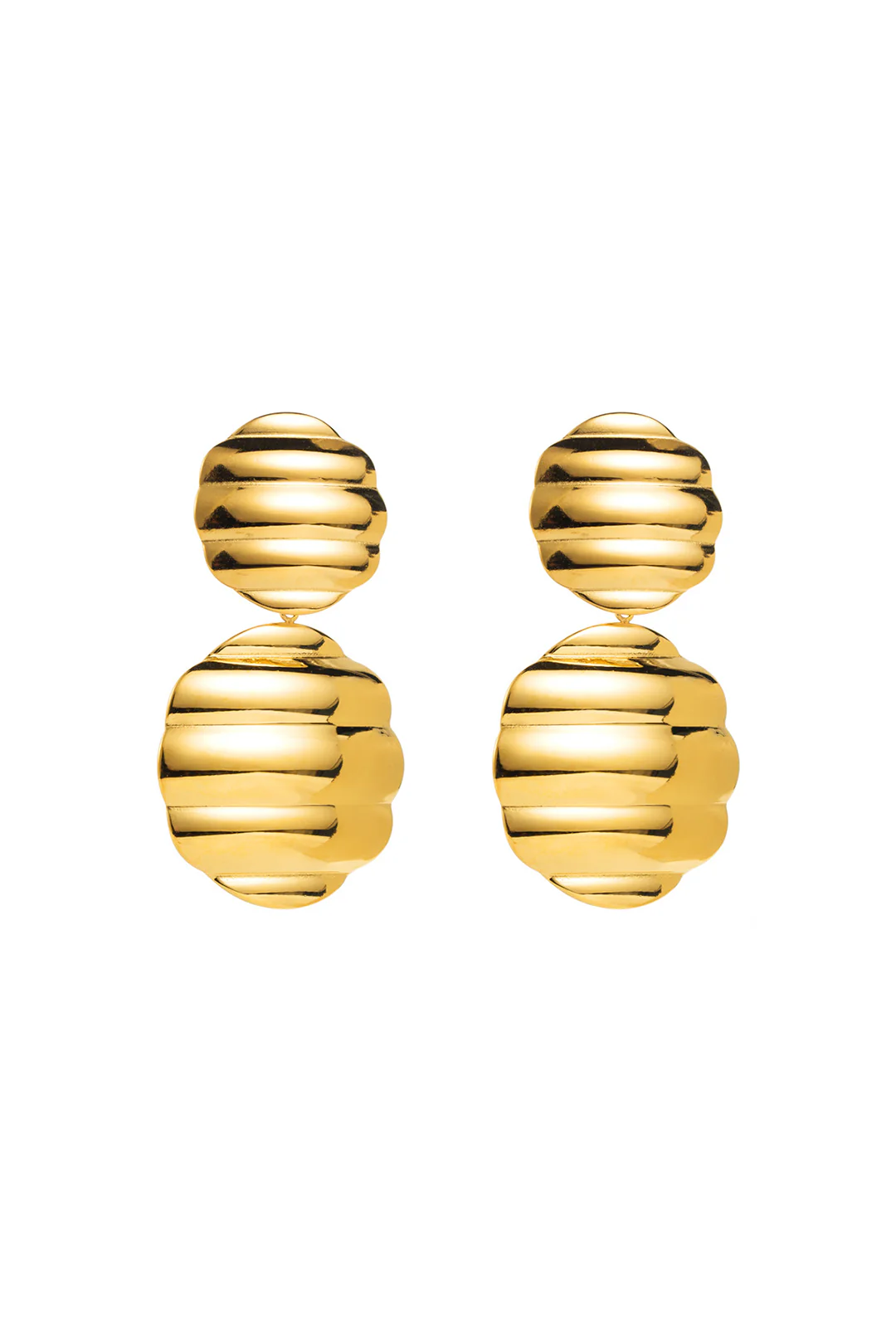 Alloy Stripes Print Earrings - Flockneti