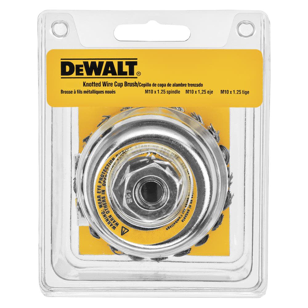 DEWALT 4 In. Knotted Cup Brush - Flockneti