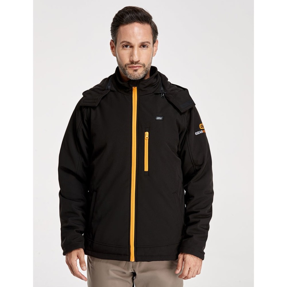 GEARWRENCH Mens Black Heated Hooded Jacket Kit 3X - Flockneti