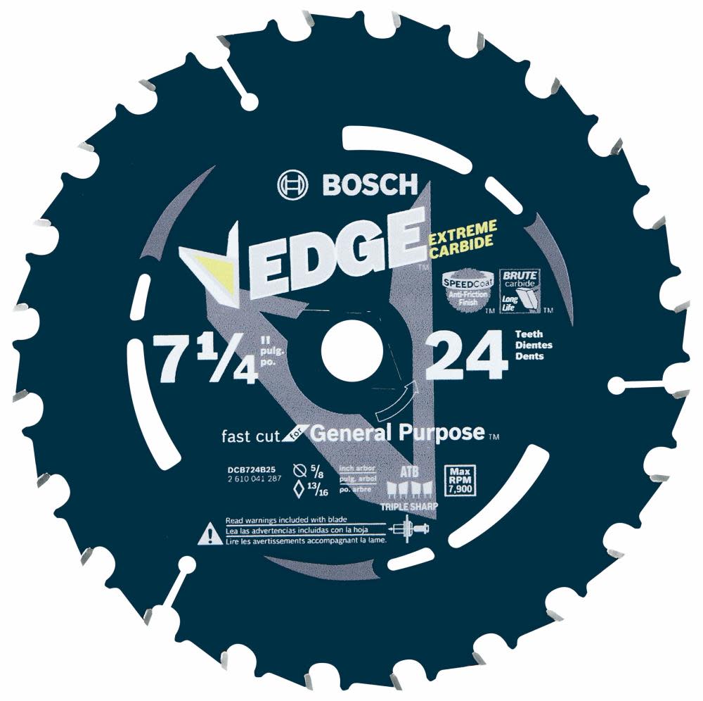 Bosch 7-1/4 In. 24 Tooth Construction Portable Saw Blade Framing - Flockneti