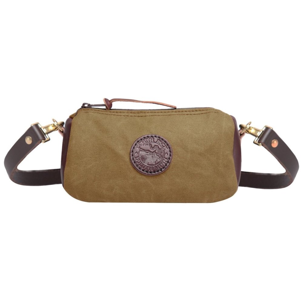 Duluth Pack 3 Liter Capacity Wax Khaki Deluxe Grab-N-Go Purse - Flockneti