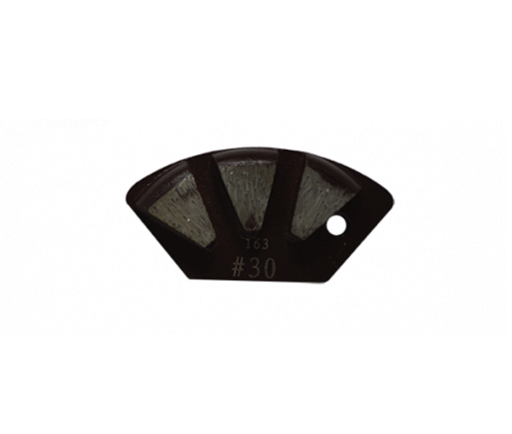 National Flooring Equipment Metal Bond Diamond Insert – Profiling Diamond Round Edge 30 Grit - Flockneti