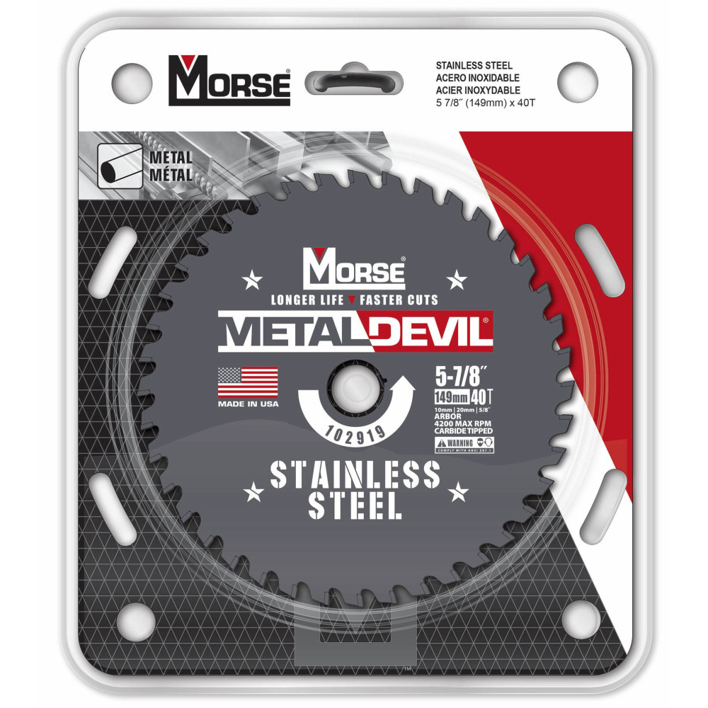 MK Morse 5 7/8″ 40 Tooth Stainless Steel Circular Saw Blade - Flockneti