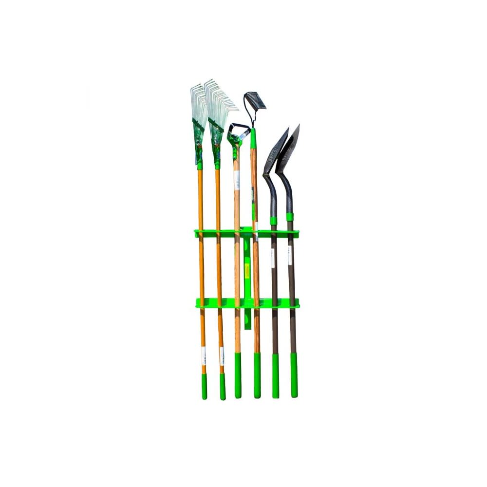 Green Touch Large Six Hand Tool Rack For Open Trailer - Flockneti