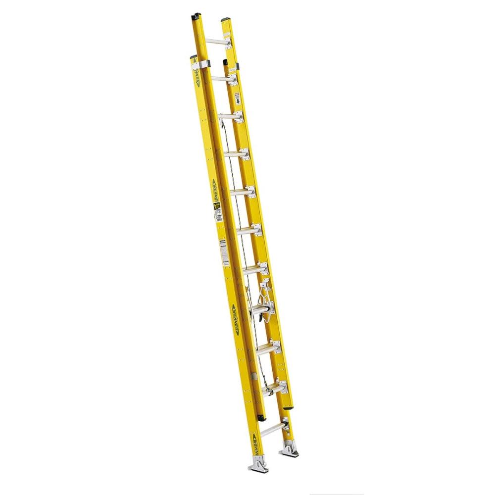 Werner 20 Ft. Fiberglass Type IAA Round Rung Extension Ladder - Flockneti