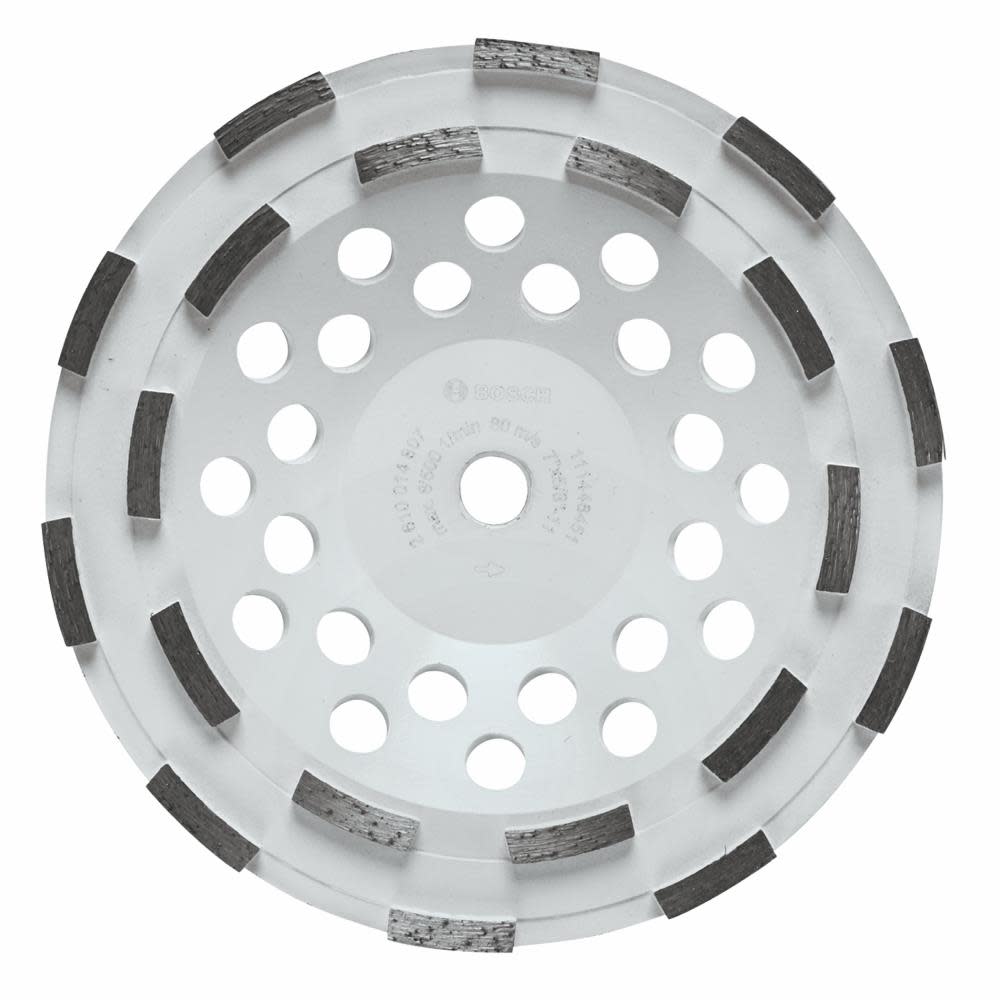 Bosch 7 In. Double Row Segmented Diamond Cup Wheel - Flockneti