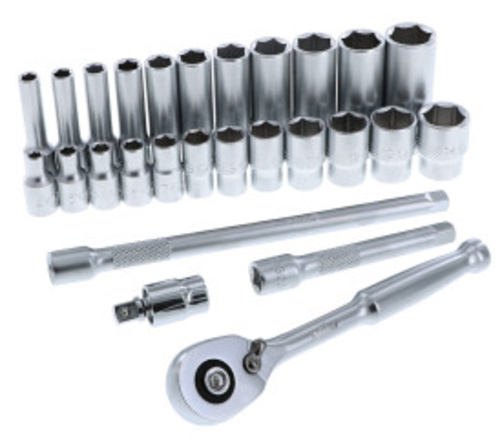 Wiha 1/4 Drive Professional Socket Tray Set Metric 27pc - Flockneti