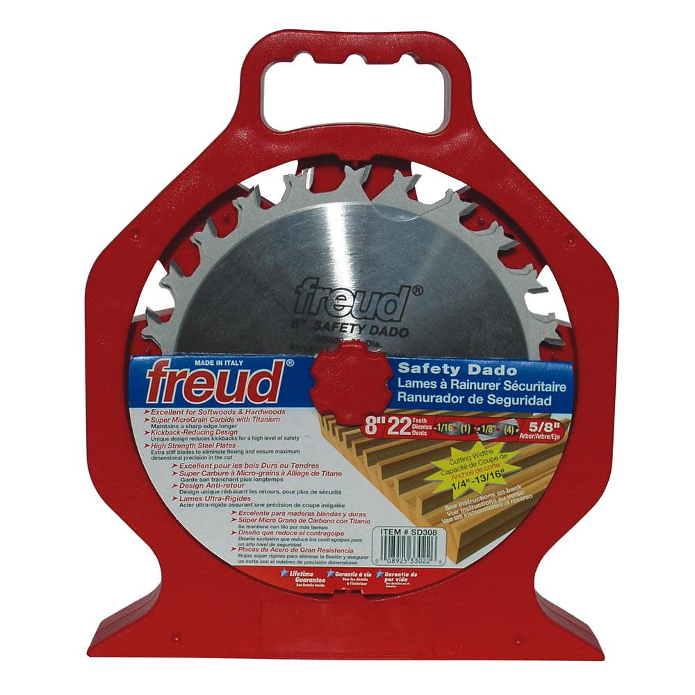 Freud 8 In. x 22T Safety Dado Sets - Flockneti