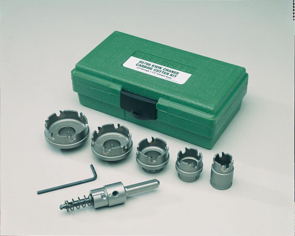 Greenlee 7-PC Carbide Hole Cutter Kit - Flockneti