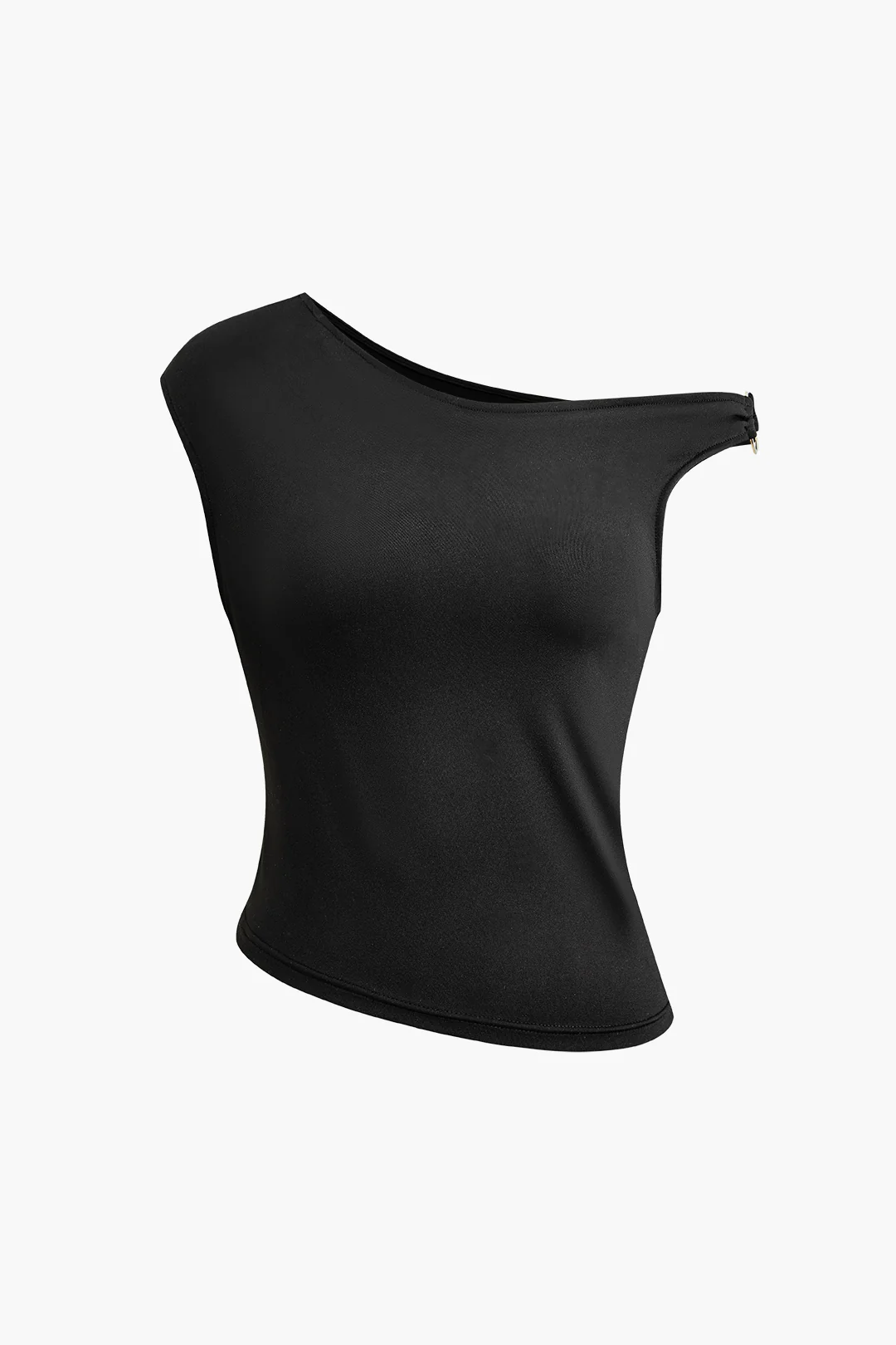Asymmetrical Short Sleeve T-Shirt - Flockneti