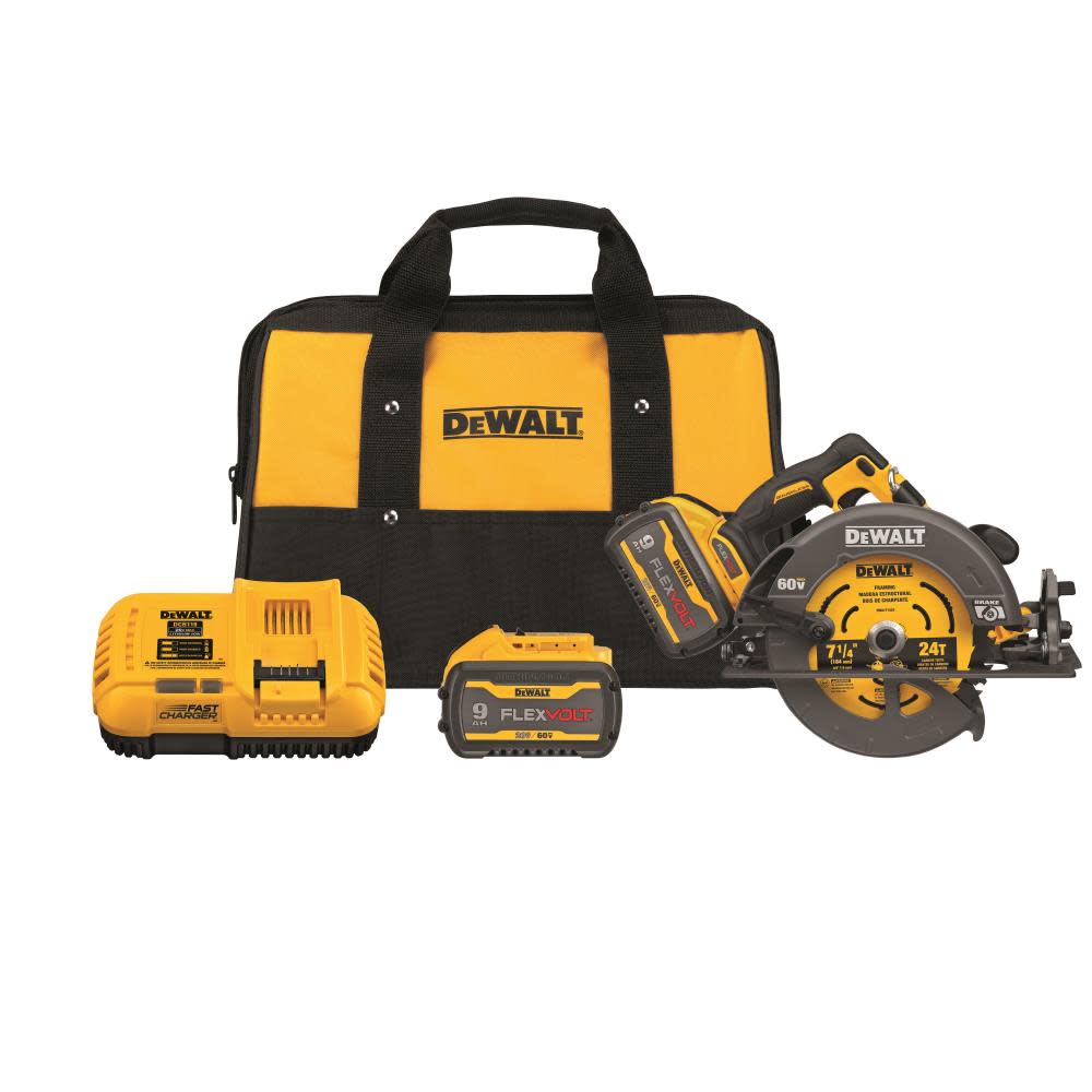 DEWALT FLEXVOLT 60V MAX 7-1/4″ Circular Saw Kit with Brake Brushless - Flockneti