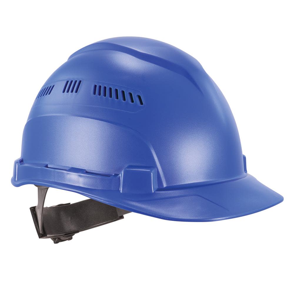 Ergodyne Skullerz 8966 Blue Lightweight Cap Style Hard Hat Vented Class C - Flockneti