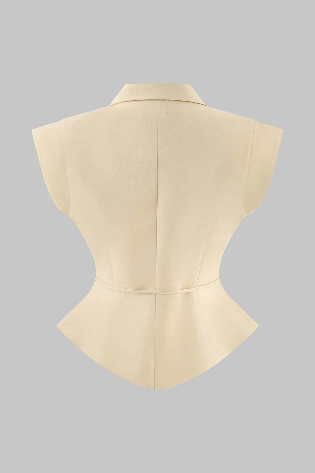 V-Neck Tie Front Vest - Flockneti