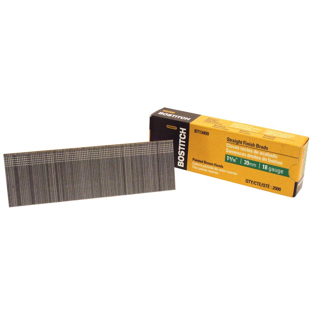 Bostitch 1-9/16 In. 18 Gauge Brad Nails - Flockneti