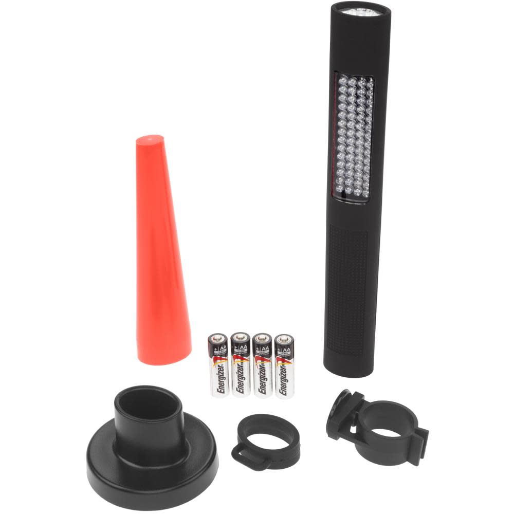 Nightstick NSP-1174-K01 LED Flashlight / Safety Light with Magnetic Base & Red Safety Cone - Flockneti