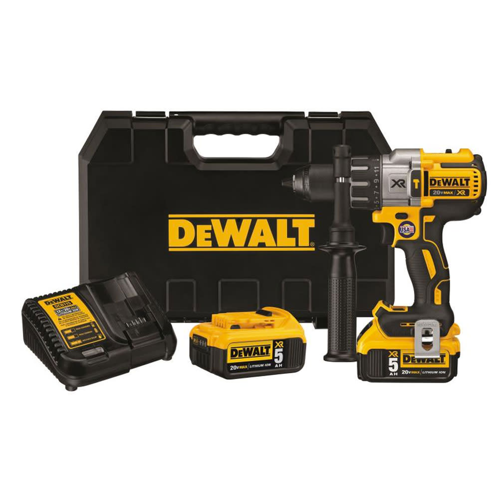 DEWALT 20V MAX XR LITHIUM ION BRUSHLESS 3-SPEED HAMMERDRILL KIT - Flockneti