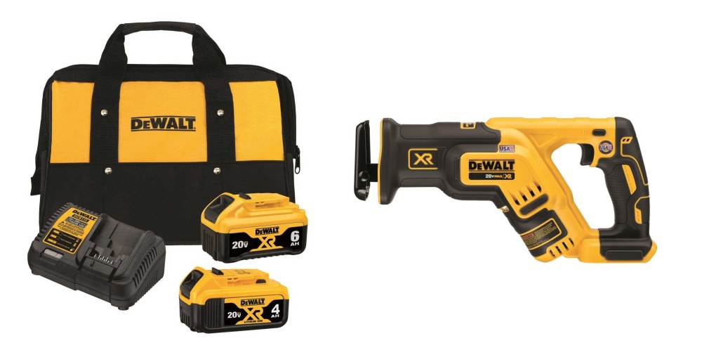 DEWALT 20V MAX XR Reciprocating Saw & Battery Starter Kit Bundle - Flockneti