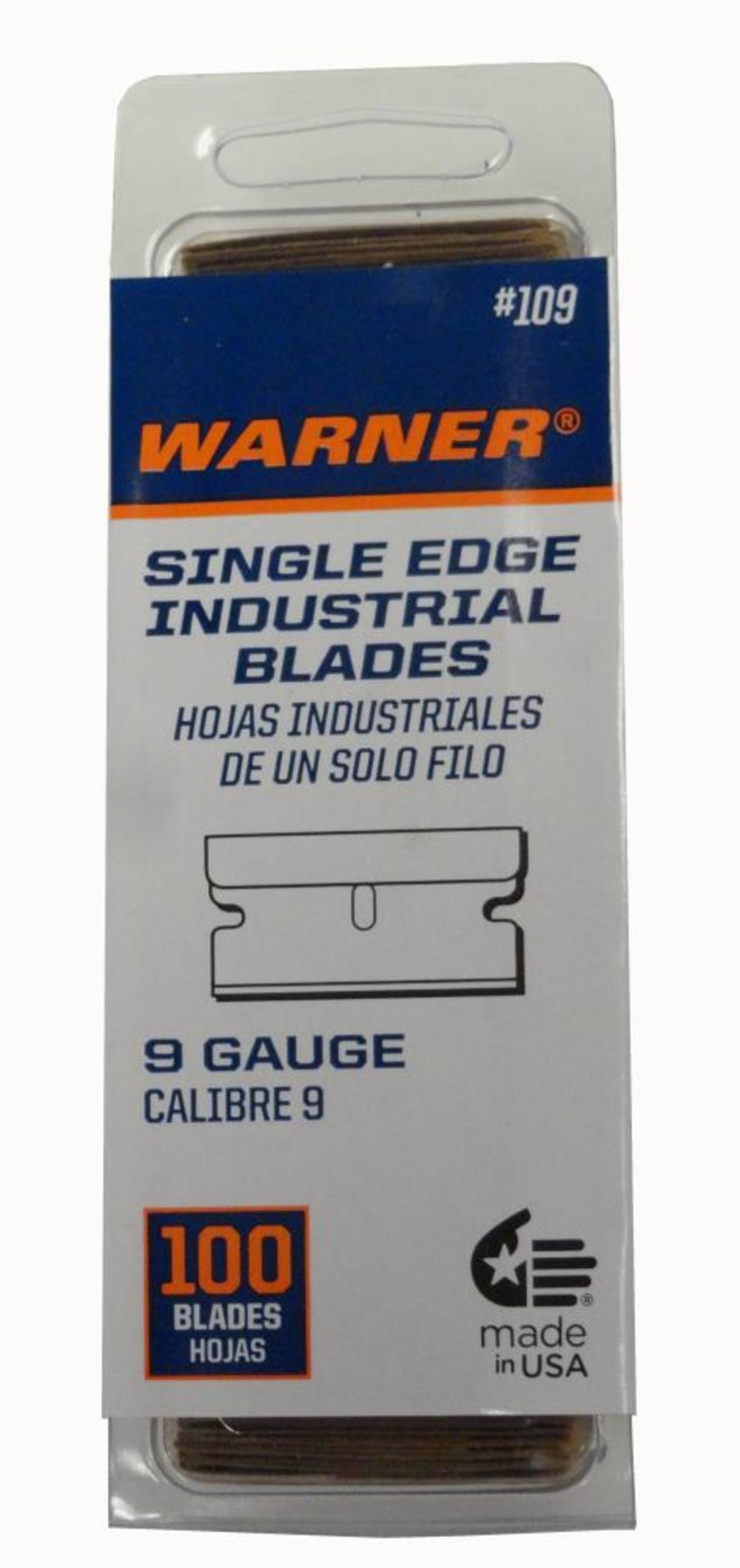 Warner 100-Pack 1.55-in Carbon Steel Straight Replacement Utility Blade - Flockneti