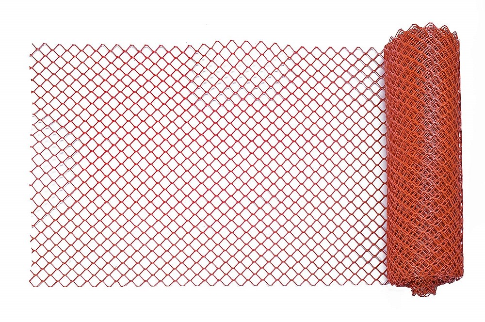 Mutual Industries 4′ x 50′ Diamond Link Fence – Orange - Flockneti