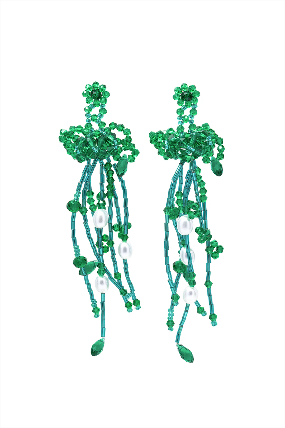 Glass Tassel Earrings - Flockneti