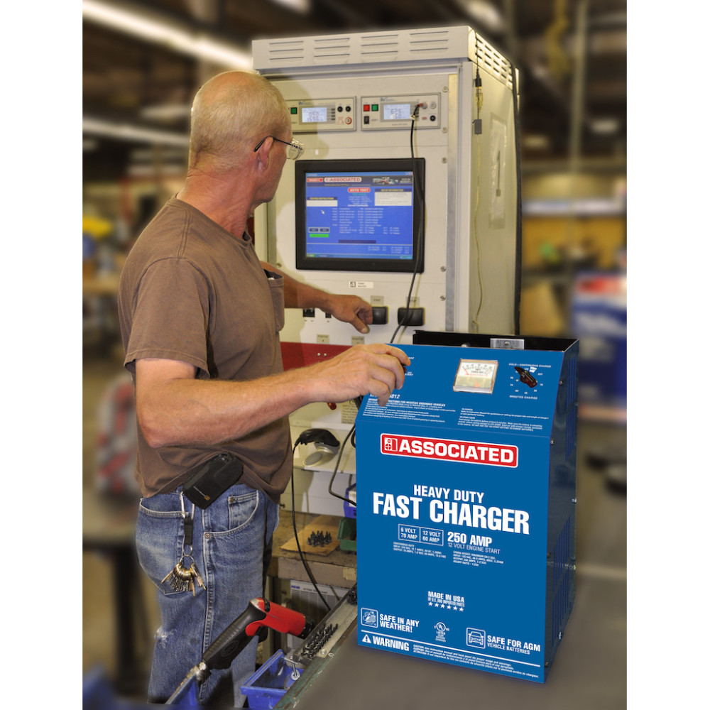 Associated Equipment Associated Equipment 6/12V 70/60A Heavy Duty Fast Wheel Charger - Flockneti