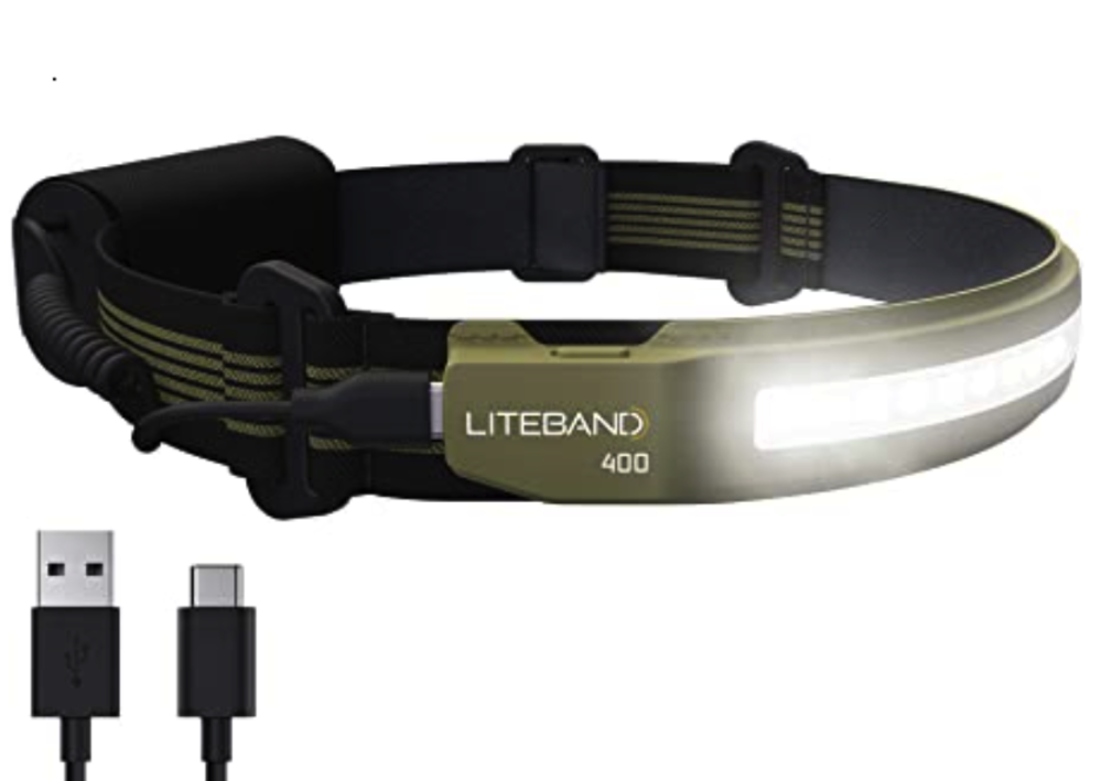 Liteband Activ 400 Headlamp 400 Lumens Khaki - Flockneti