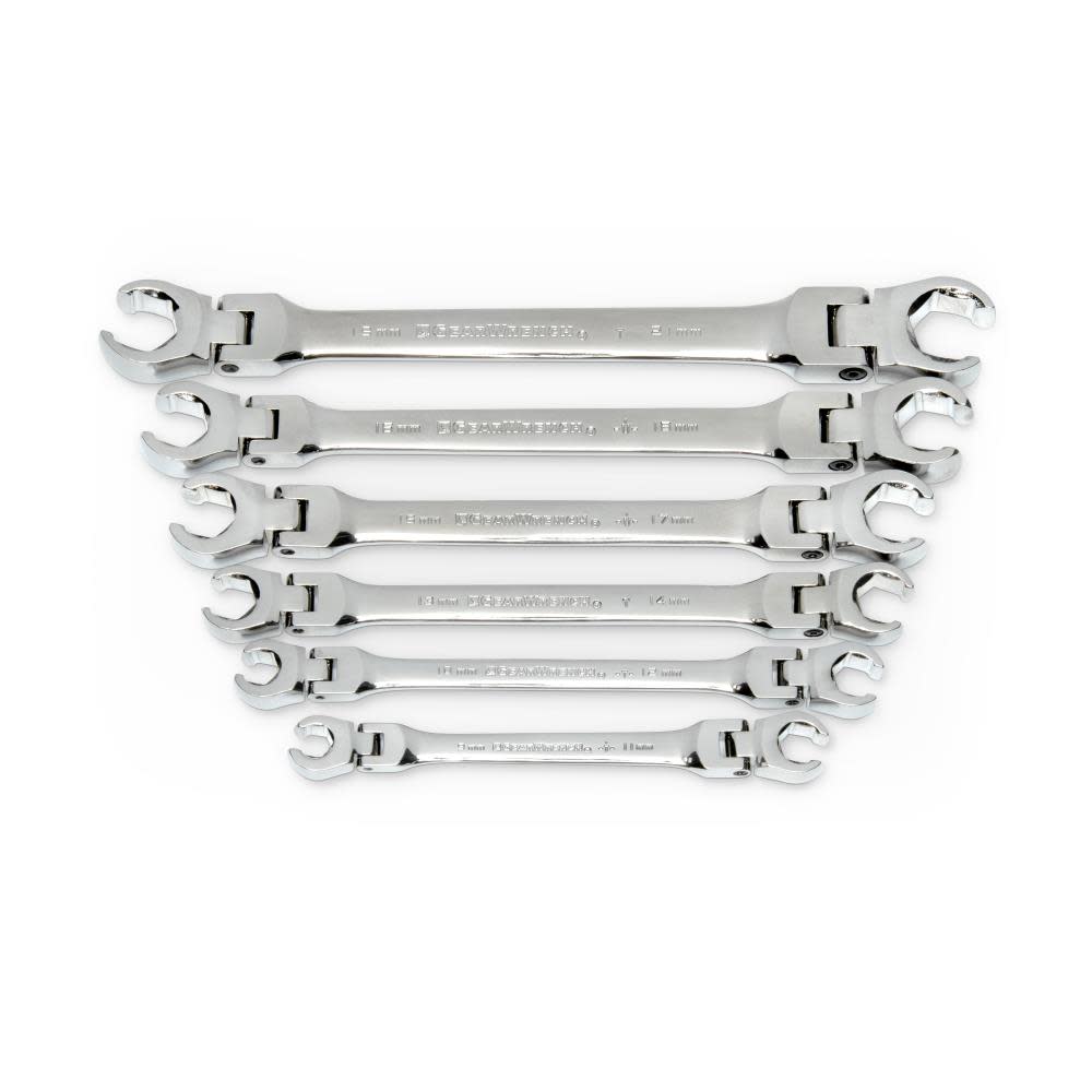 GEARWRENCH Flare Nut Wrench Set 6 Pc. Metric Flex - Flockneti