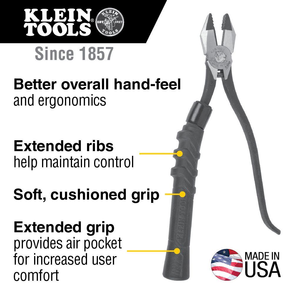 Klein Tools Ironworkers Pliers Slim Head 9″ - Flockneti
