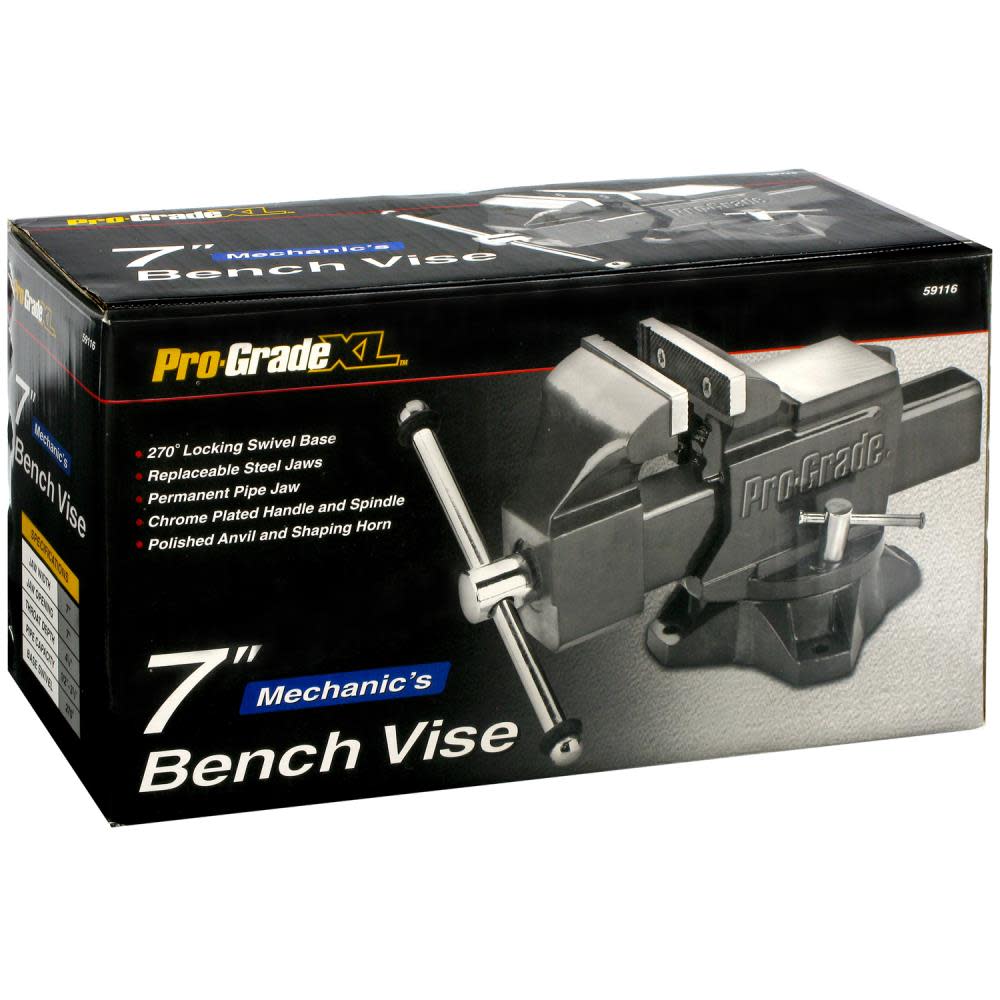 Allied International Prograde 7In Mechanics Bench Vise - Flockneti