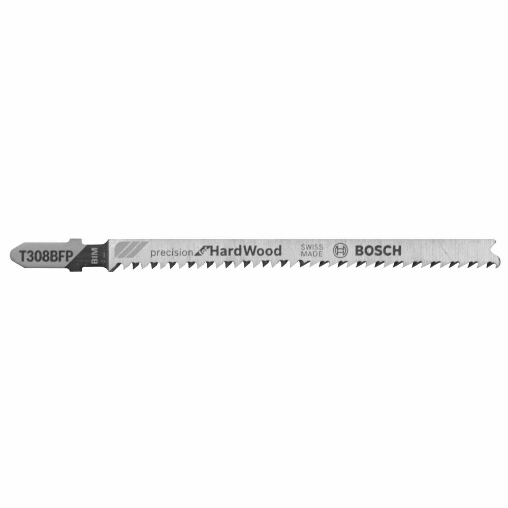 Bosch 5 Pc. 3-1/2 In. 12 TPI Precision for Hardwood Bi-Metal Jig Saw Blades - Flockneti