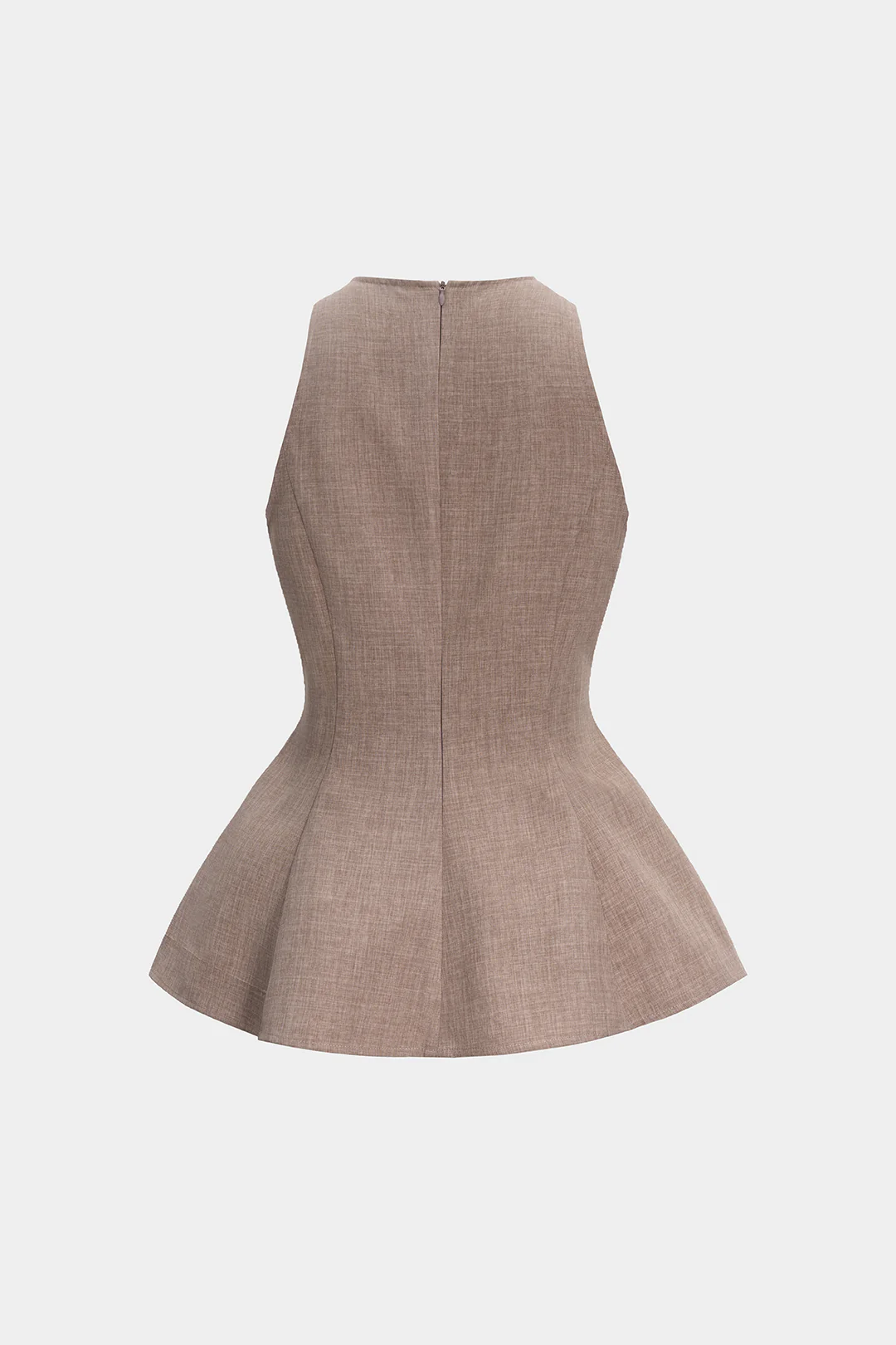 Asymmetrical Ruched Hem Tank Top - Flockneti