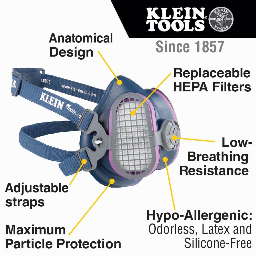 Klein Tools Respirator Replacement P100 Filters - Flockneti