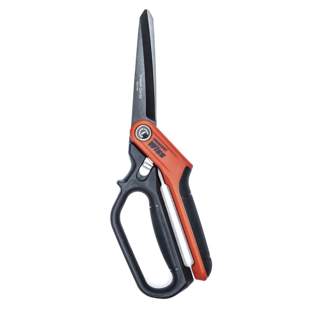 Crescent Wiss 11″ Tradesman Shears Single Ring Heavy Duty Titanium Coated - Flockneti