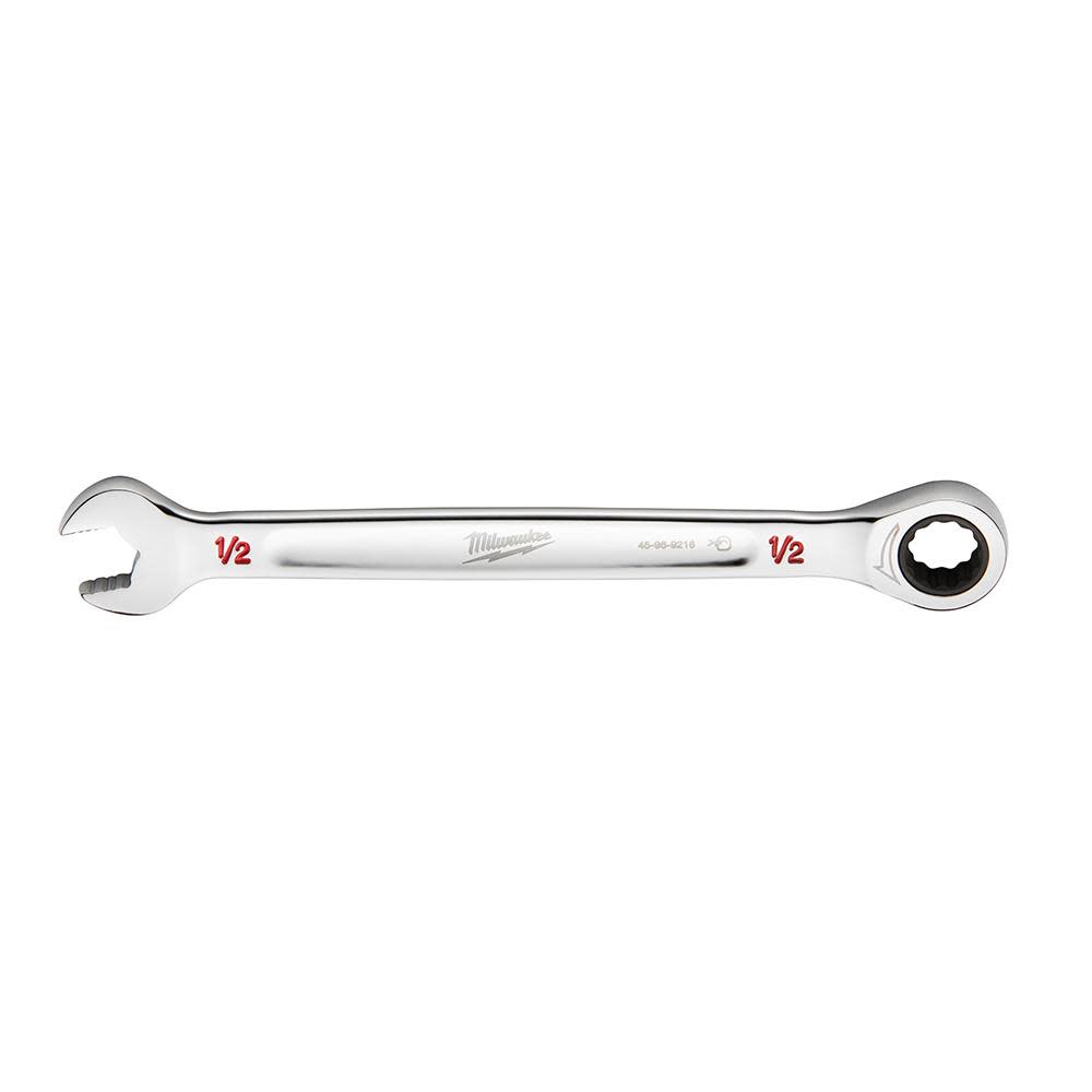 Milwaukee 1/2 in. SAE Ratcheting Combination Wrench - Flockneti