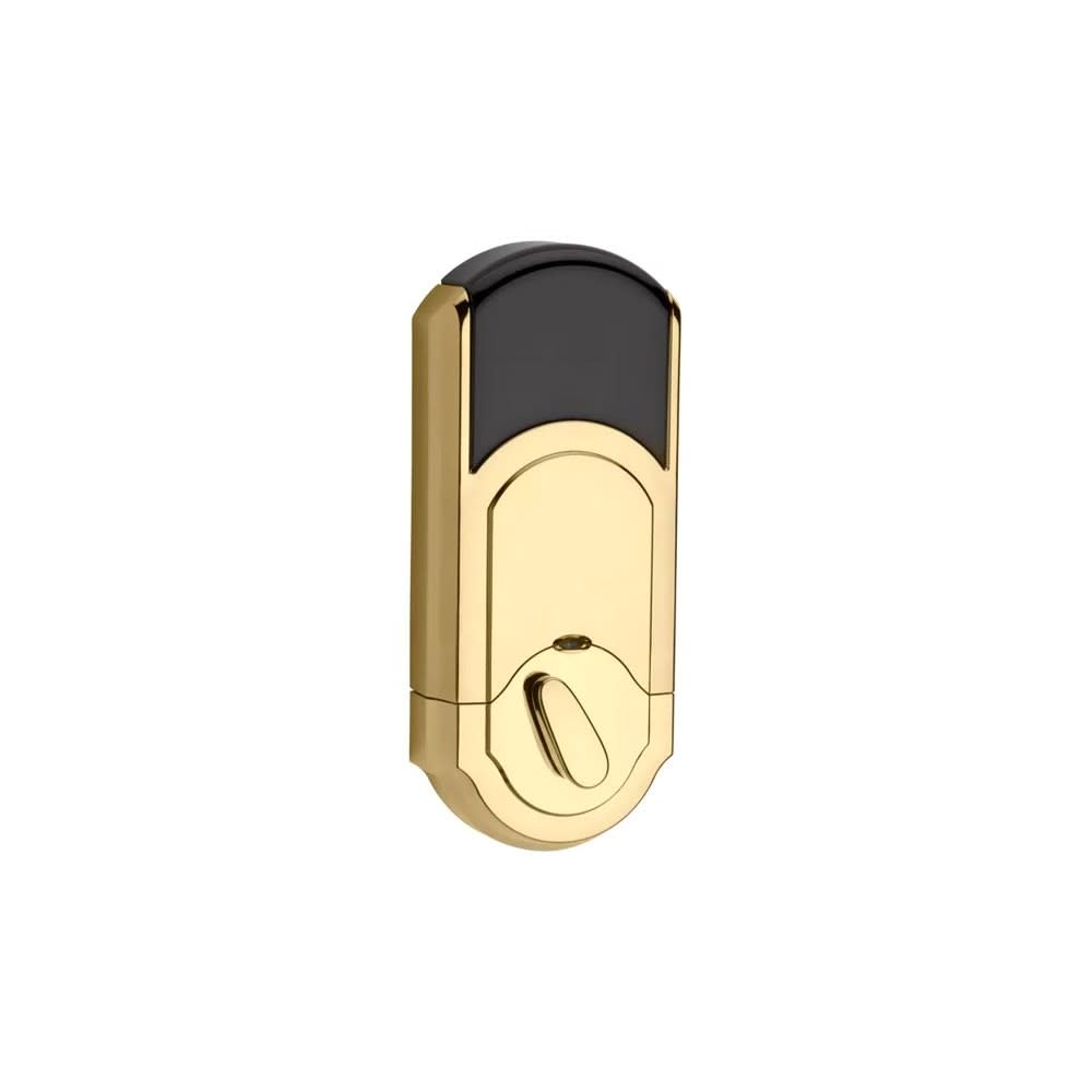 Kwikset Polished Brass Keyless Entry Electronic Single Cylinder Deadbolt - Flockneti