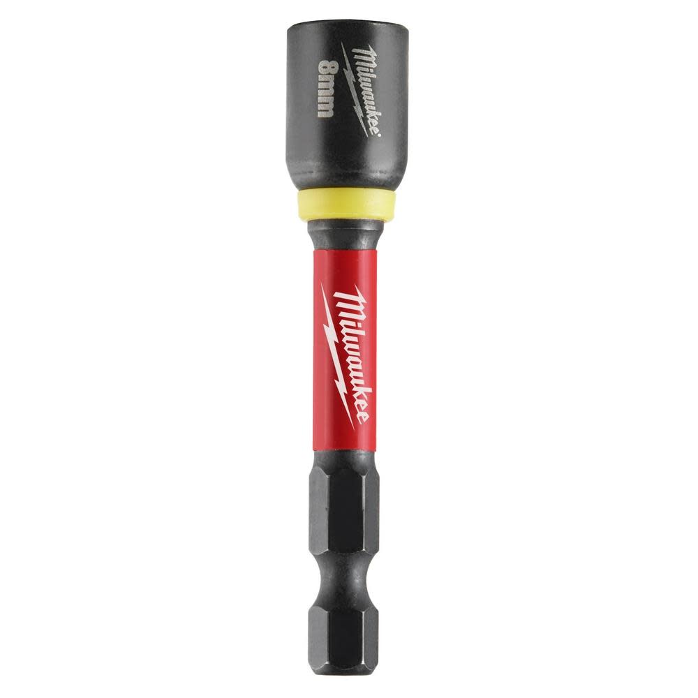 Milwaukee SHOCKWAVE Impact Duty 8MM x 2 9/16″ Magnetic Nut Driver 10pk - Flockneti