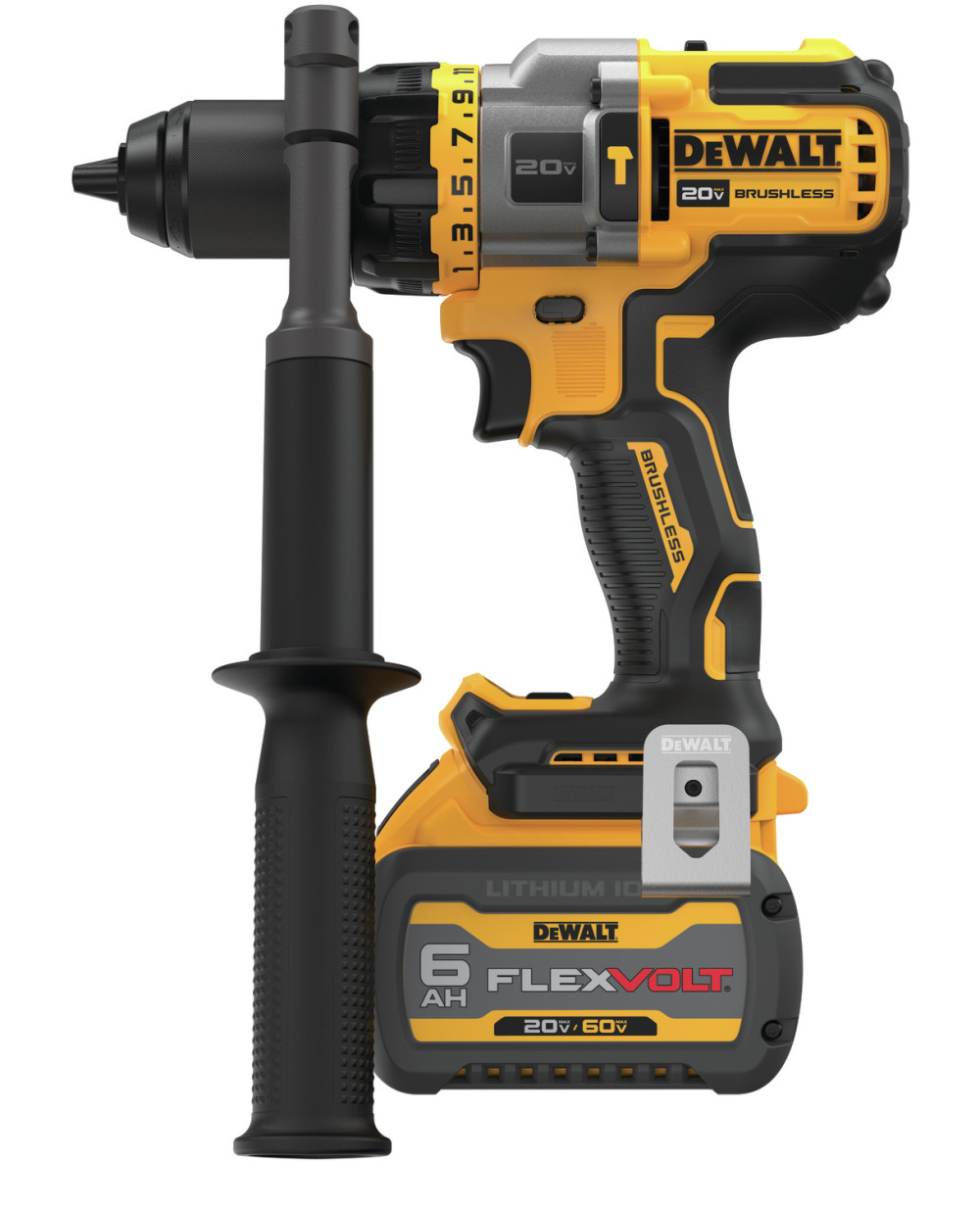 DEWALT 20V MAX* 2 Tool Kit Including Hammer Drill/Driver with FLEXV Advantage - Flockneti