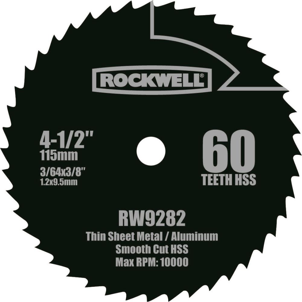 Rockwell 4-1/2In Compact Circular Saw Blade - Flockneti