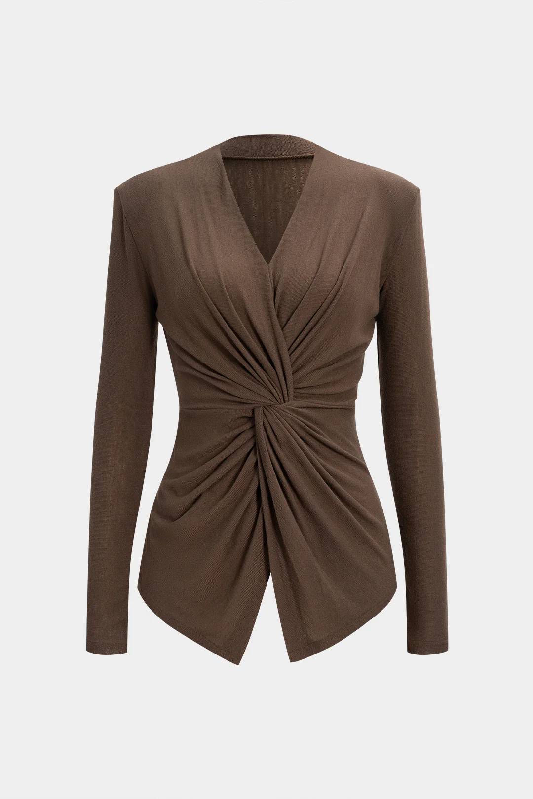 Twist Knot Long-Sleeve Top - Flockneti