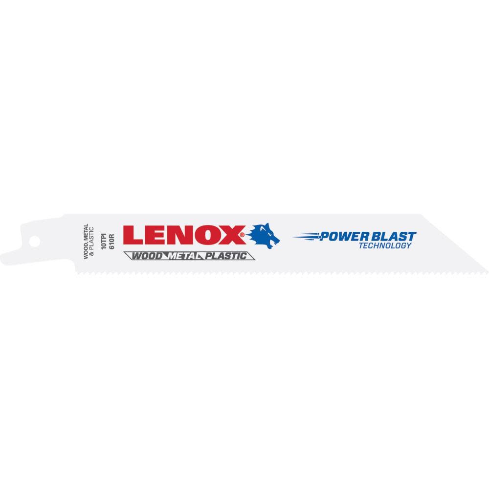Lenox Reciprocating Saw Blade B610R 6″ X 3/4″ X .035″ X 10 TPI 25pk - Flockneti