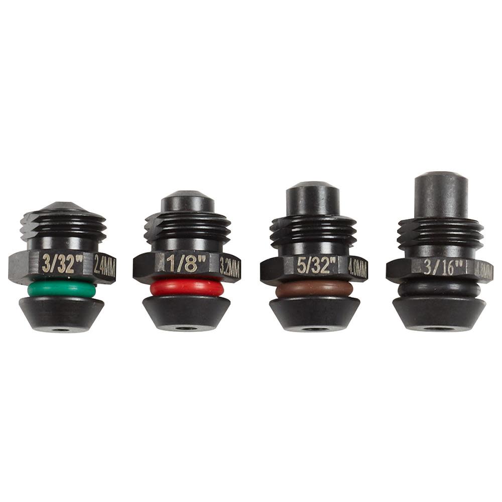 Milwaukee M12 Rivet Tool Retention Nose Pieces 4PK - Flockneti