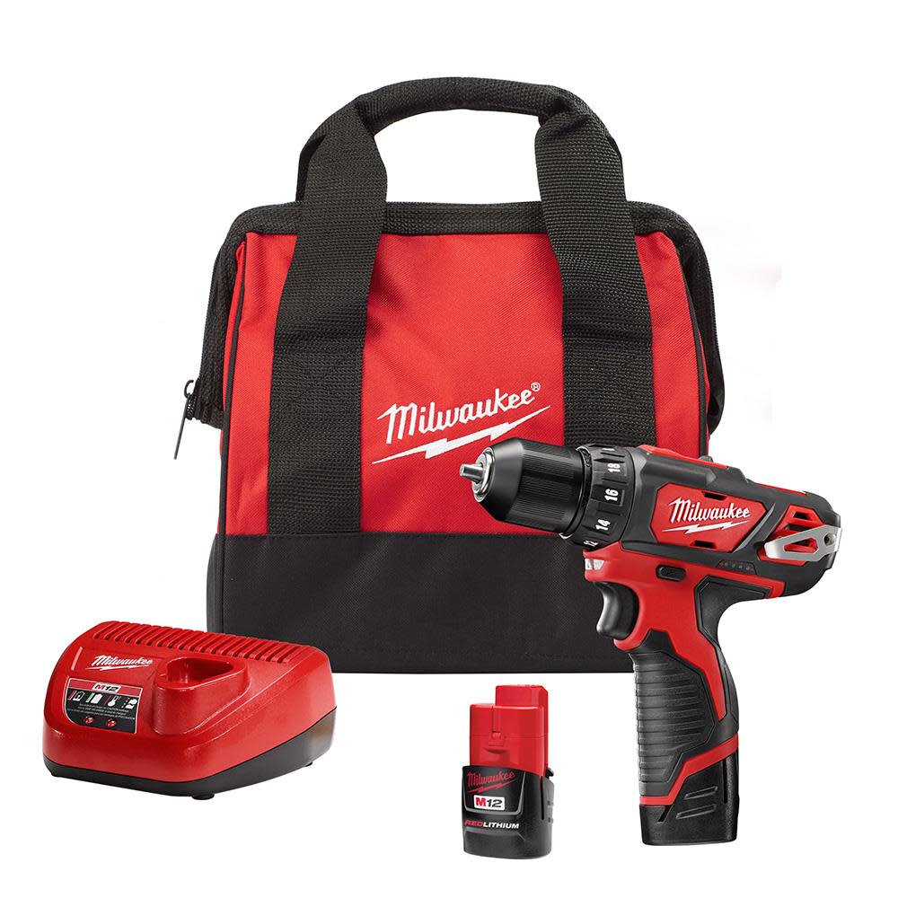 Milwaukee M12 3/8 in. Drill/Driver Kit - Flockneti