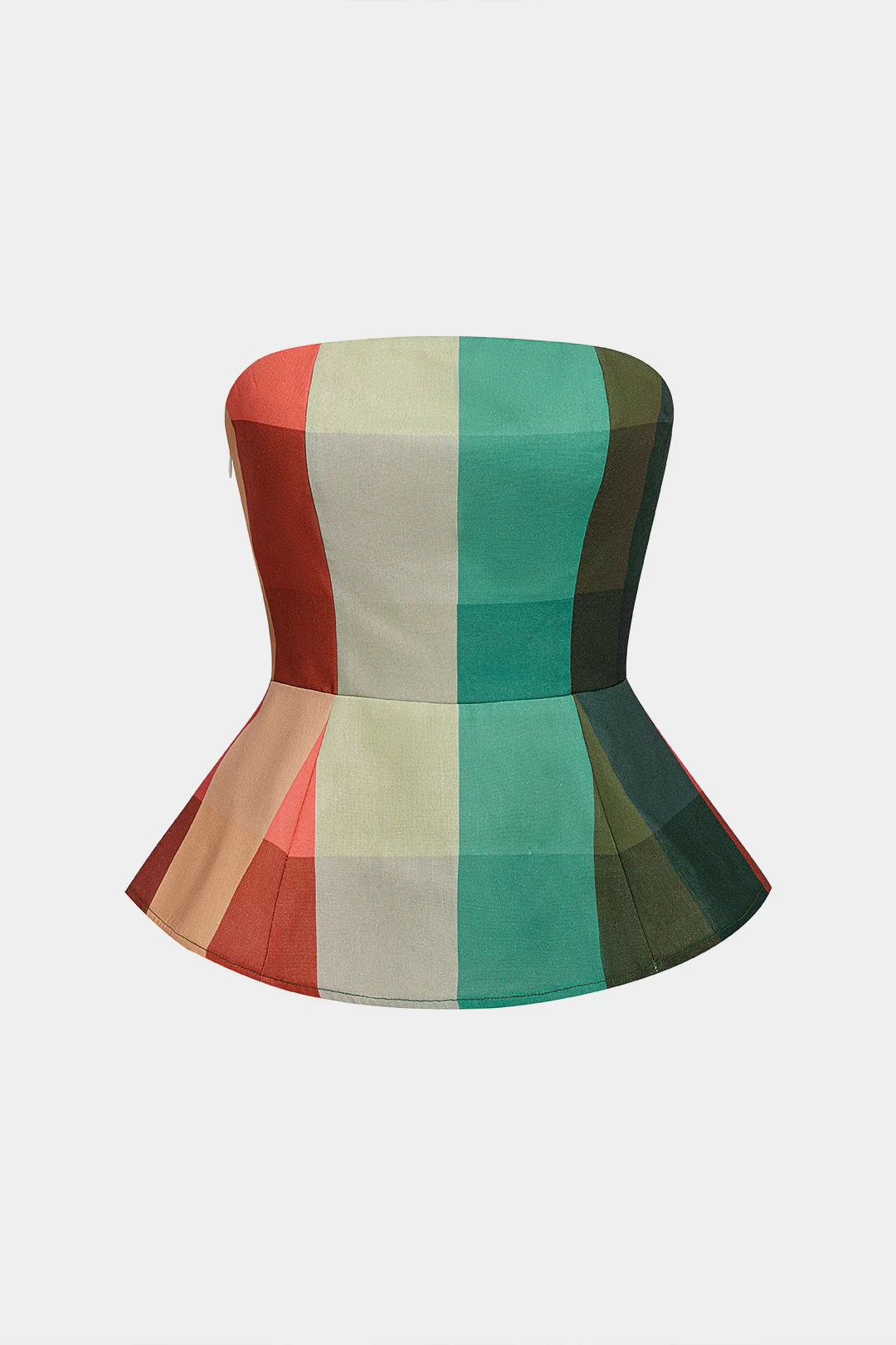 Plaid Print Tube Top - Flockneti