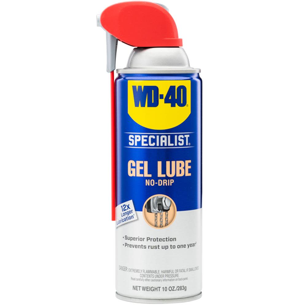 WD40 Specialist Gel Lube with Smart Straw Sprays 2 Ways 10 Oz - Flockneti