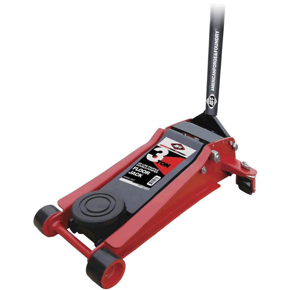 American Forge 3 Ton Floor Jack Double Pumper - Flockneti