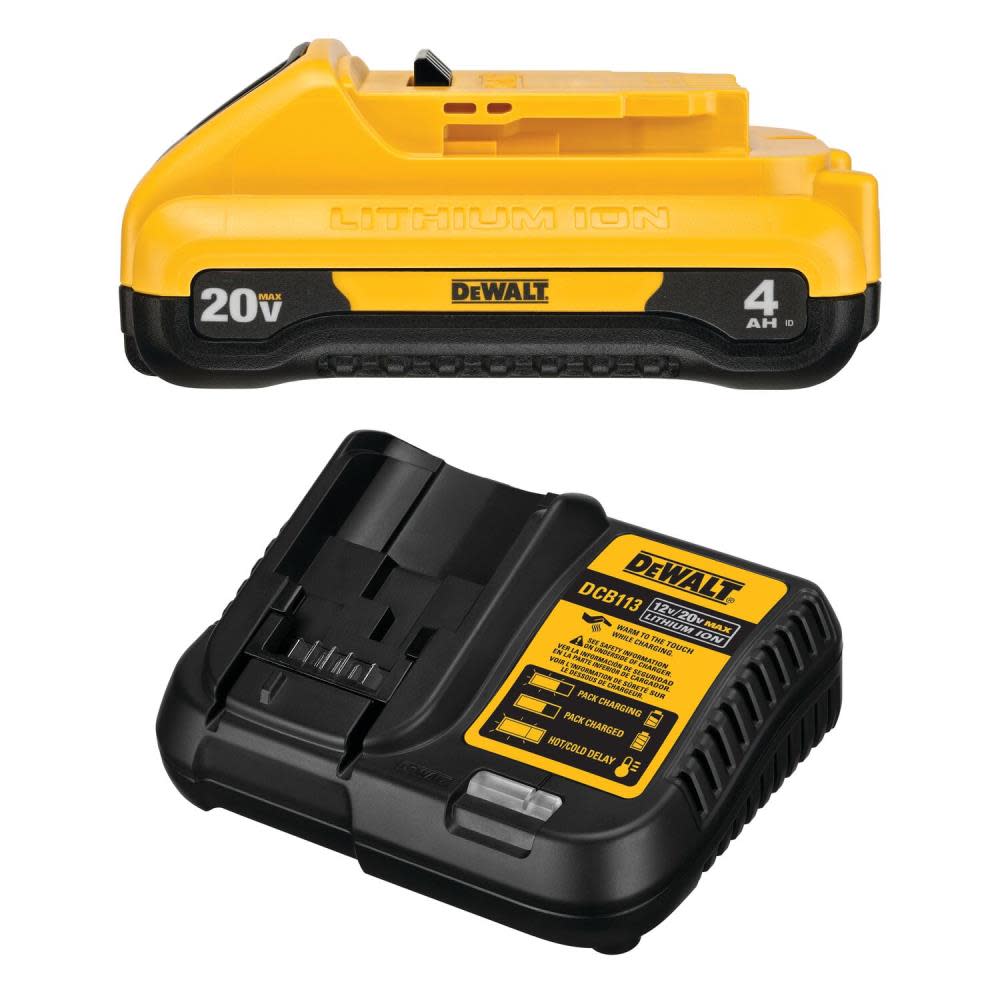 DEWALT 20V MAX Compact 4Ah Battery Starter Kit - Flockneti